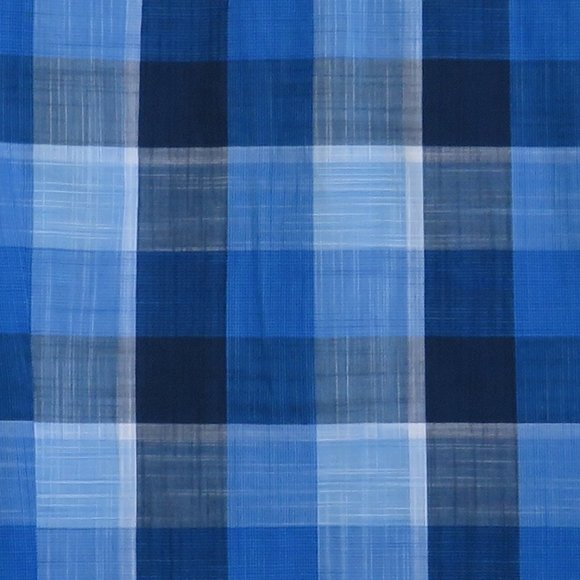 Good Man* Men's Short Sleeve Button Down Curved Hem Plaid Shirt~ Size Large - Picture 13 of 13